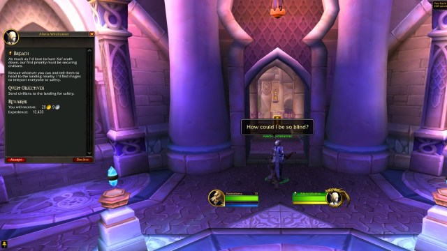 Player speaking to Alleria to accept the Breach quest in WoW The War Within