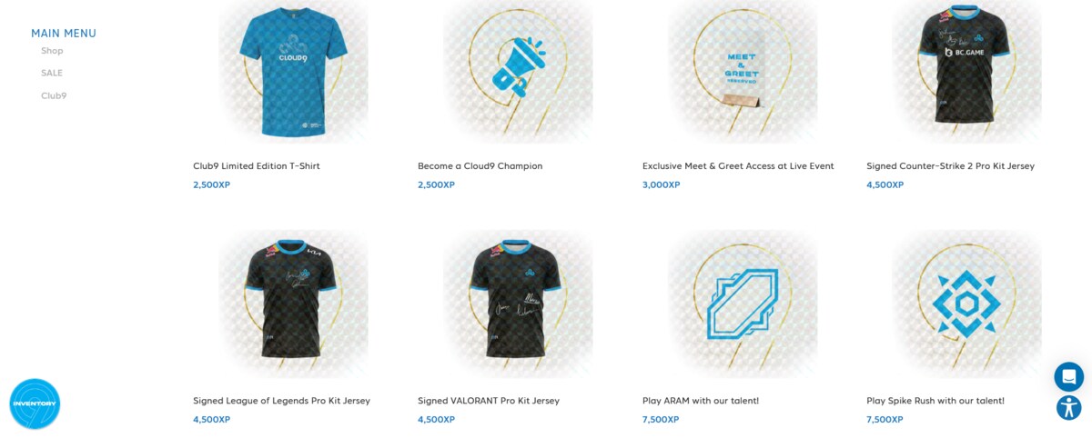 Interacting with Cloud9 can earn you a signed jersey!