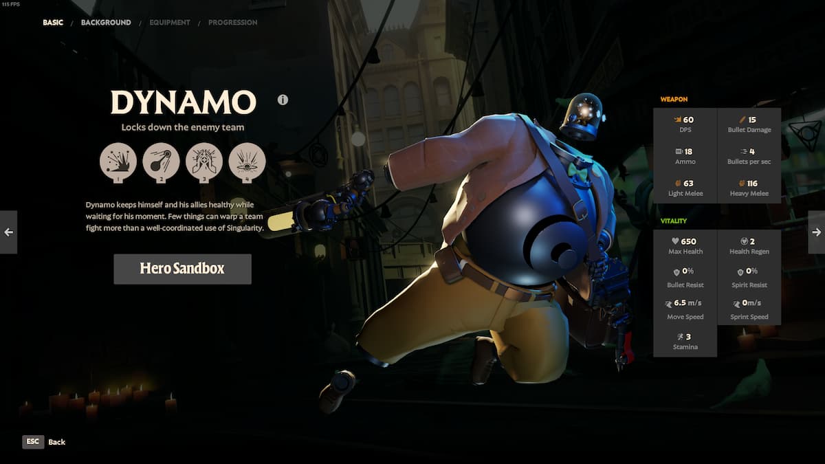 Dynamo hero in Valve's Deadlock.