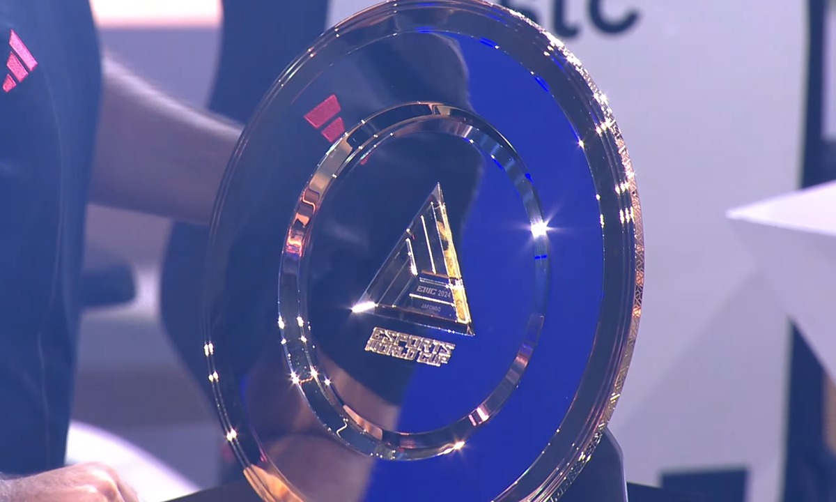 The EA FC 24 Esports World Cup trophy