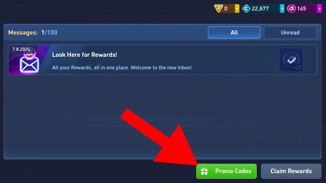 How to redeem codes in Mech Arena