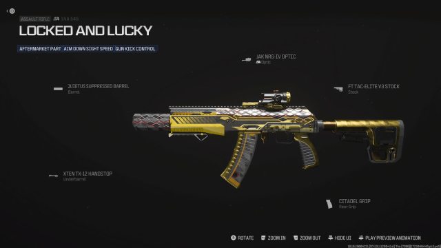 MW3 Warzone Locked and Lucky blueprint