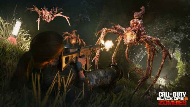 BO6 Zombies gameplay screenshot of horrific spider monster