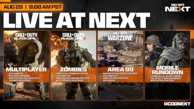 CoD Next 2024 Black Ops 6 information rundown