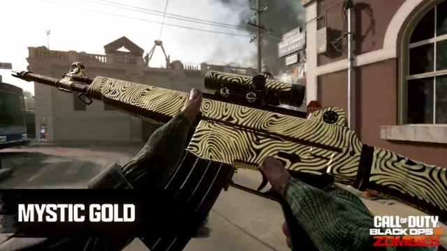 Mystic Gold camo in Black Ops 6 Zombies