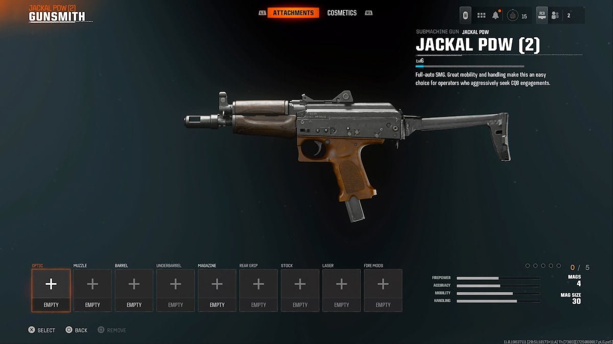 Jackal PDW SMG in Black Ops 6