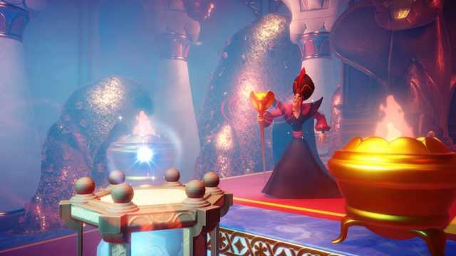 Jafar using magic in Disney Dreamlight Valley.