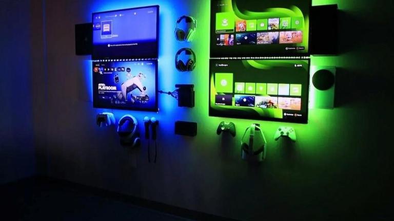 Gaming console wall mount screenshot