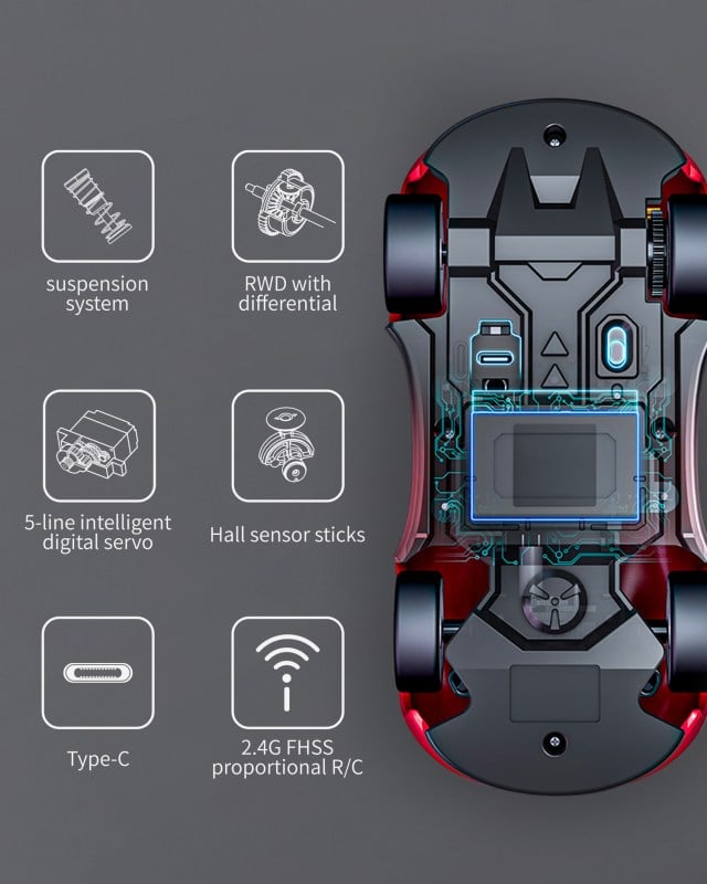 Bravomonster RC car - specific car components