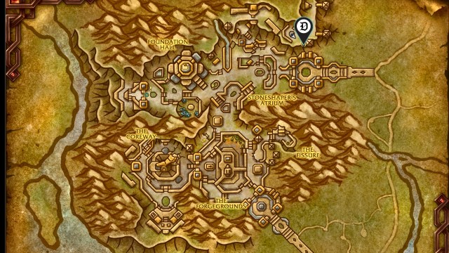 The Dot Esports marker showing the location of Peacekeeper Lief for the Found around the Unbound quest in wow the war within