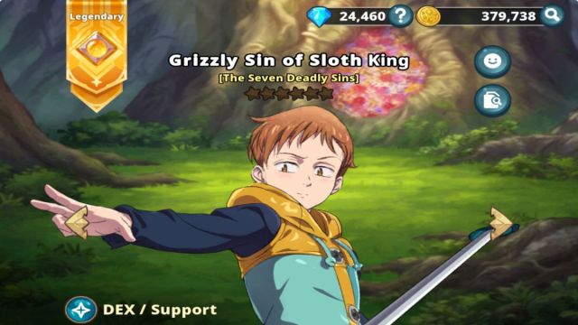 Sloth King in Seven Deadly Sins Idle Adventure