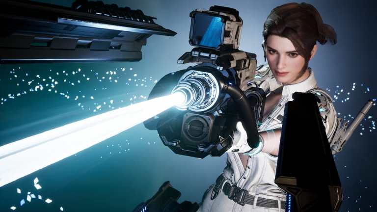 Hailey in character select screen in The First Descendant