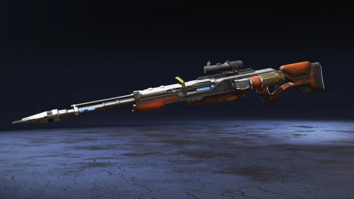 An image of the Kraber Space Hunt Skin from Apex Legends.