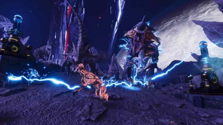 An image of the Surface in Ark Survival Ascended showing the Reaper King