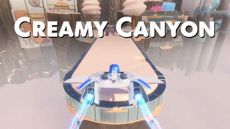 creamy canyon level introduction in astro bot