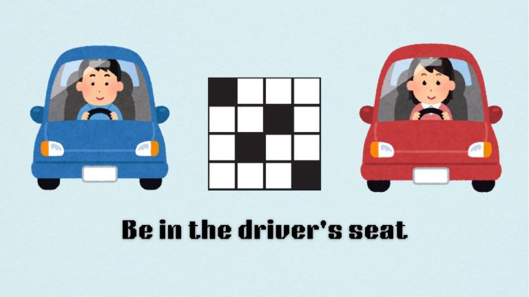 art for be in the drivers seat clue in nyt mini crossword