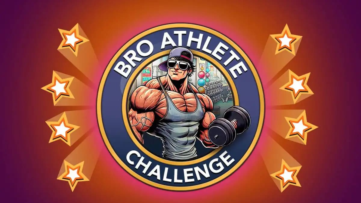 Picture showing the Bro Athlete challenge cover in Bitlife.