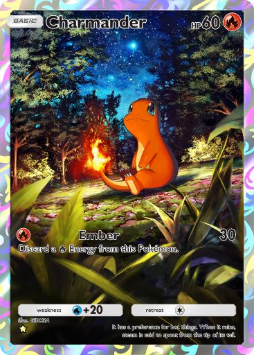 Charmander full art in Genetic Apex