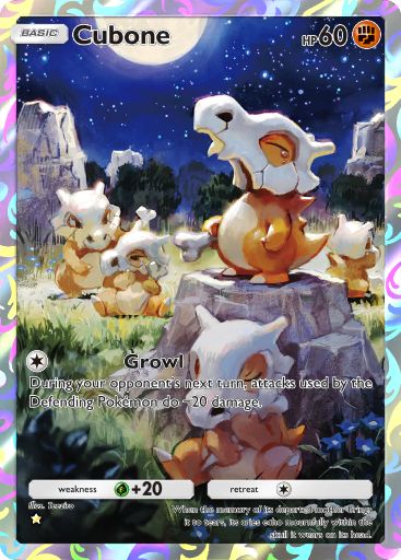 Cubone full art in Genetic Apex