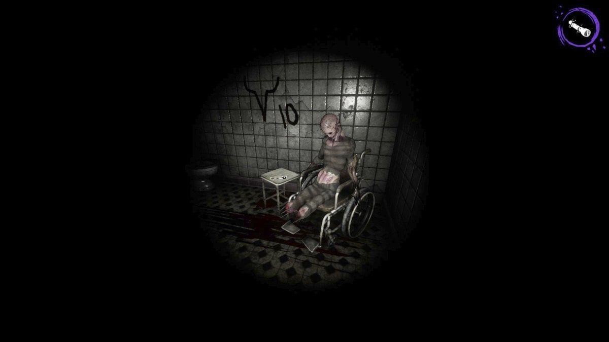 The minor monster in Asylum, sitting in a wheelchair next to the Ward Key