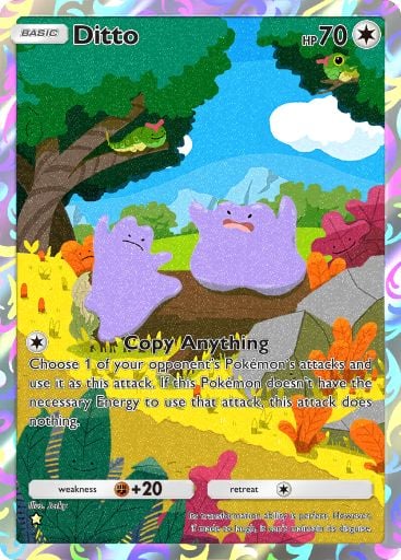 Ditto full art in Genetic Apex