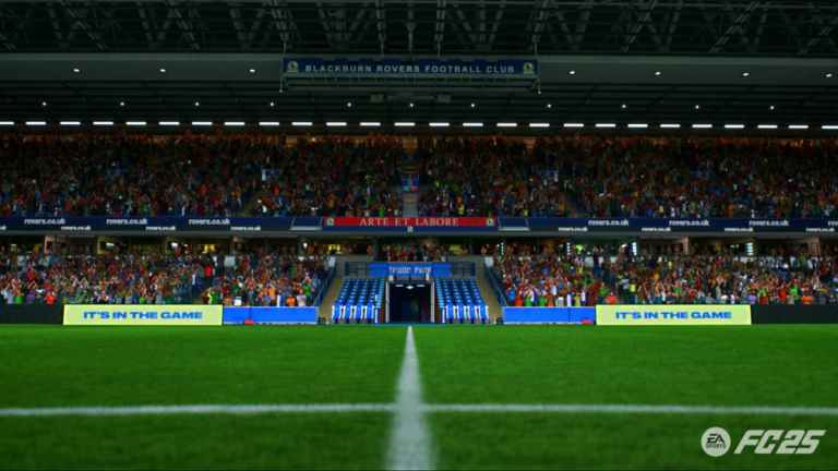 Blackburn Rovers' Ewood Park in EA FC 25.