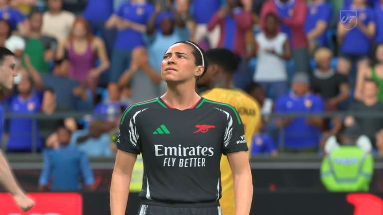 Fara Williams reacts during a game on EA FC 25 Ultimate Team