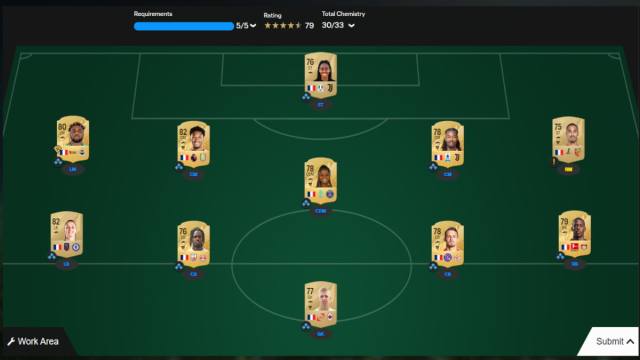 A solution for the First XI SBC in EA FC 25.