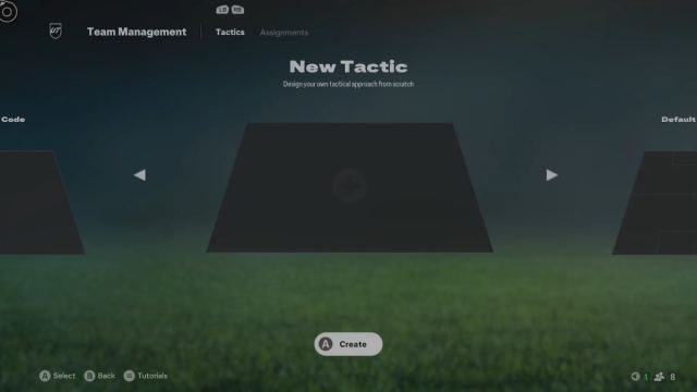 The screen to import tactics in EA FC 25.