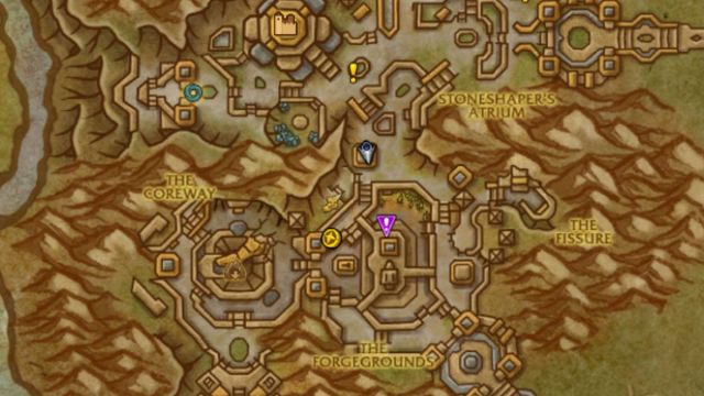 Map in World of Warcraft.