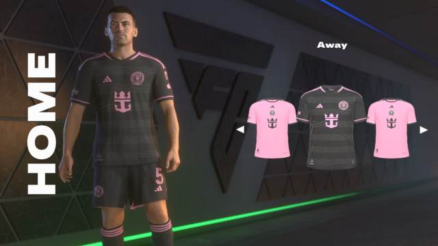 An overview of the Inter Miami away kit in EA FC 25.