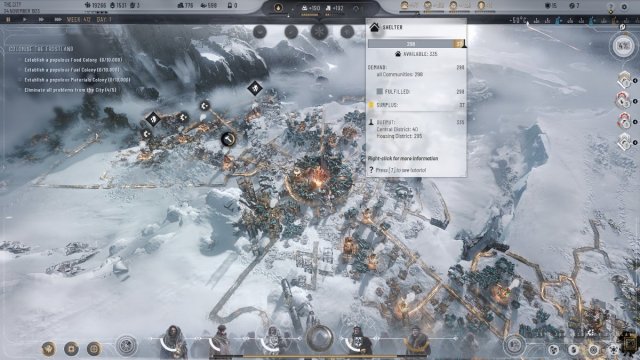 The Shelter tooltip in Frostpunk 2