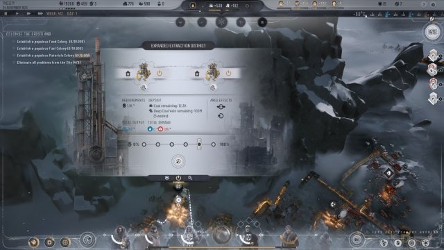 A Workforce slider in Frostpunk 2