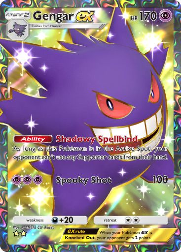 Gengar ex full art from Genetic Apex