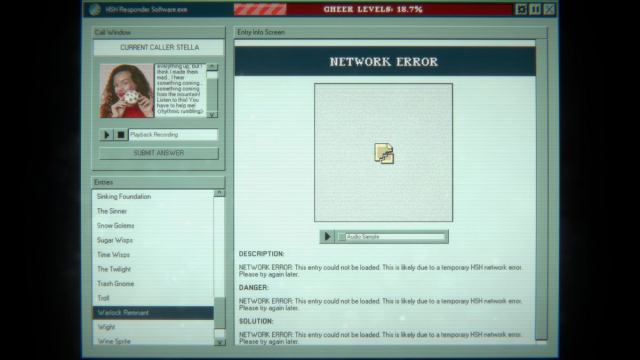 A Network Error on the Home Safety Hotline