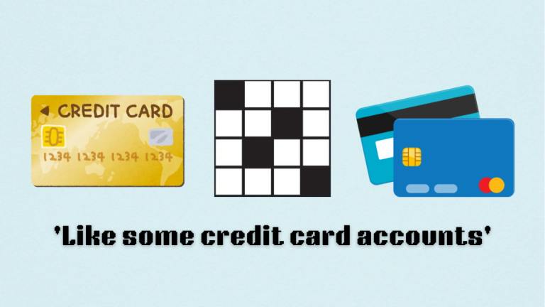 Picture showing the like some credit card accounts clue cover in NYT Mini Crossword.