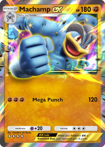 Artwork for Machamp ex in Genetic Apex