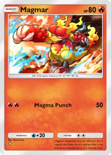 Artwork for Magmar in Genetic Apex