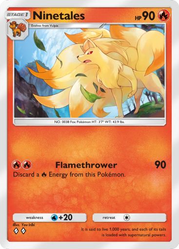 Artwork for Ninetales in Genetic Apex