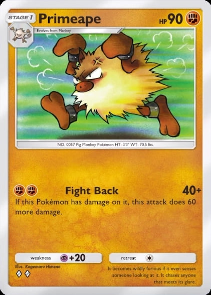 Artwork for Primeape in Genetic Apex