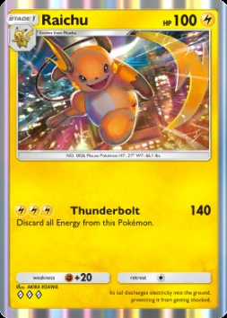 Artwork for Raichu in Genetic Apex