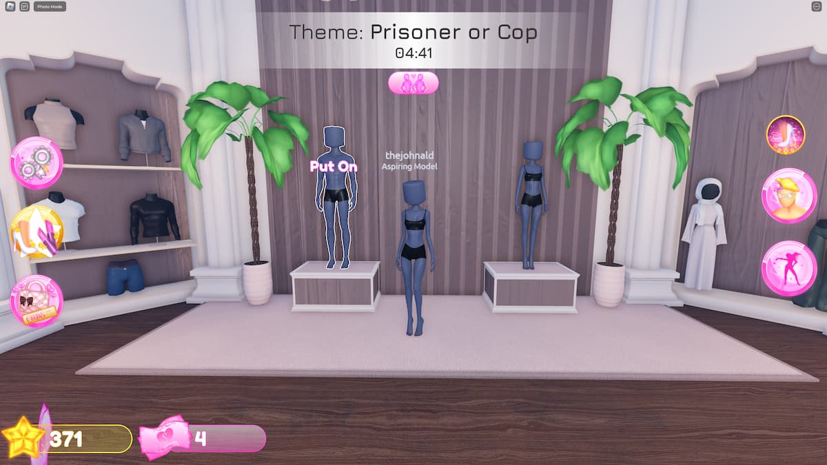 An image from Dress to Impress in Roblox, where you can change your character into a male or female body type.