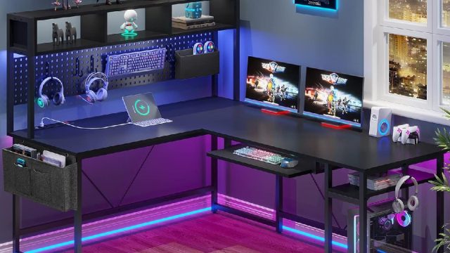 SEDETA L Shaped Gaming Desk