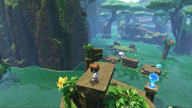 the second egg is located just above a small island after you blow up a wall