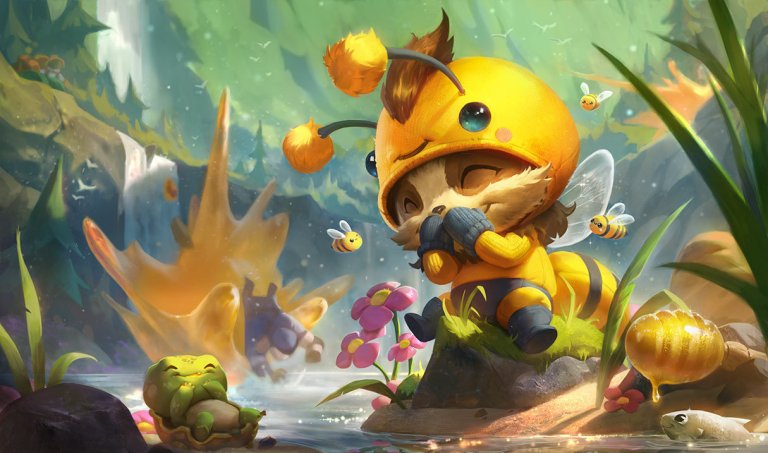 Beemo League of Legends skin, showing Teemo dressed as a bee.