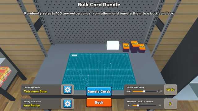 Picture showing the Workbench in TCG Card Simulator.