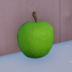 A green apple in Dress to Impress.