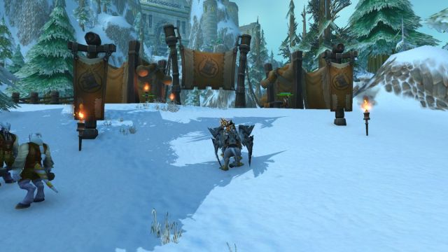 World of Warcraft character heading into Brewfest event.