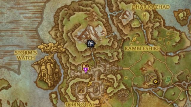 Cave location in World of Warcraft.