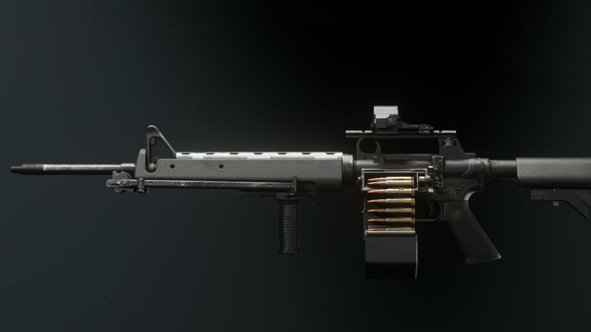 The XMG, a light machine gun, from Call of Duty's Black Ops 6.